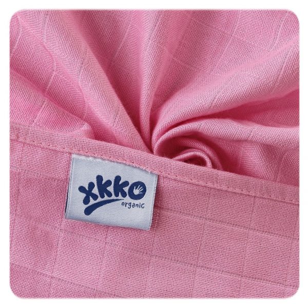 XKKO Baumwoll Mullwindel Farbe rosa- Stoffwindel